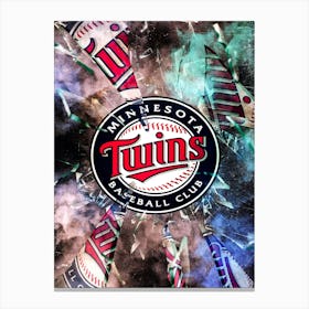 Minnesota Twins Baseball Poster Canvas Print