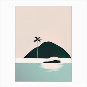 Virgin Islands Simplistic Tropical Destination Canvas Print