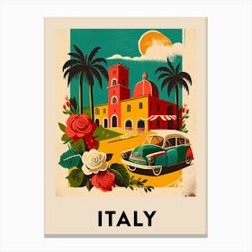 Italy Vintage Travel Poster Canvas Print
