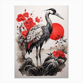 Asian Heron Canvas Print