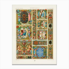 16th And 17th Century Pattern, Albert Racine 6 Canvas Print