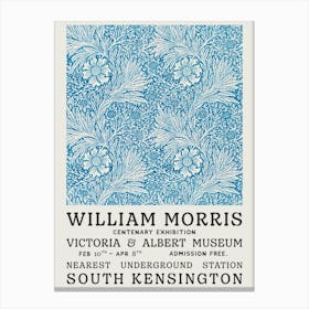 William Morris Blue Tapestry Canvas Print