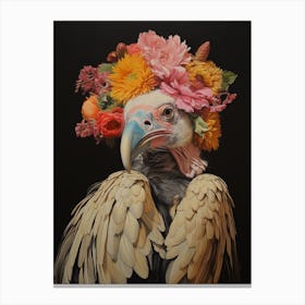 Bird With A Flower Crown Vulture 1 Canvas Print