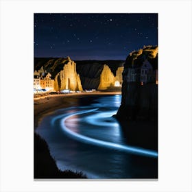 Night At The Beach Canvas Print