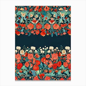 Floral Border Canvas Print