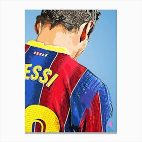 Lionel Messi Legendary Portrait 1 Canvas Print