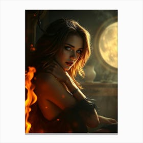 Sexy Devil Women Canvas Print