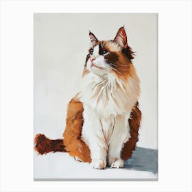Ragdoll Cat Painting 2 Canvas Print