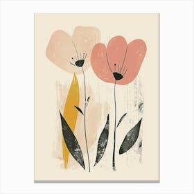 Chicago Flower Market Boho Minimalist Style 1 Canvas Print