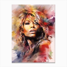Tina Turner Abstract Painting 4 Canvas Print