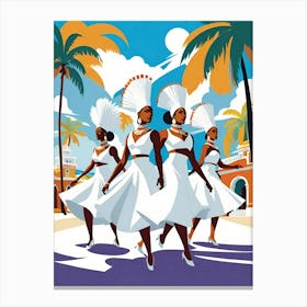 Bomba y Plena Dancers Canvas Print