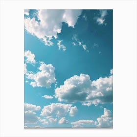 Blue Sky With Clouds 7 Canvas Print