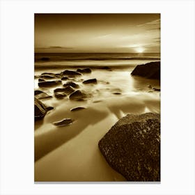 Rocks On The Beach 2 Canvas Print