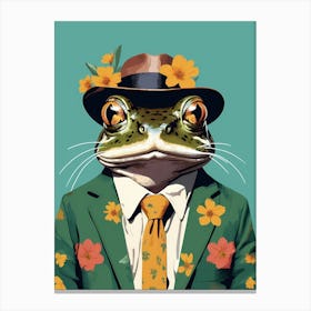 Frog In A Suit (32) Canvas Print