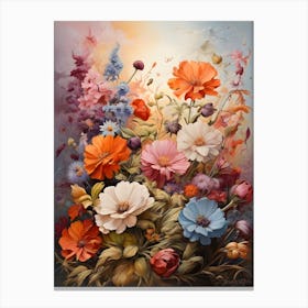 Flowers In The Meadow Canvas Print