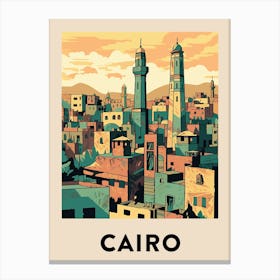 Cairo 3 Vintage Travel Poster Canvas Print