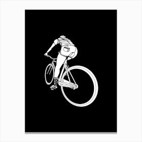 Free Cyclist Canvas Print