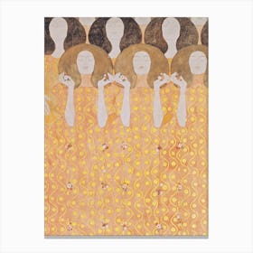 Beethoven Frieze, Secession Building, Vienna, Austria, Gustav Klimt Canvas Print