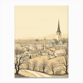 Swedish Townscape Canvas Print