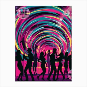 Disco Dancers Canvas Print