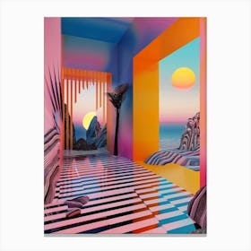 retro room Canvas Print