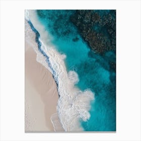 Aerial View Of A Beach 18 Canvas Print