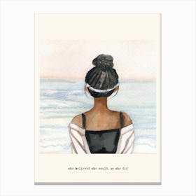 She Believed She Could, So She Did Dress Girl Canvas Print