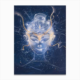 Buddha In Space Canvas Print