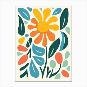 Flower Illustration Canvas Print