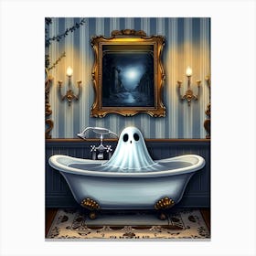 Ghost In The Bath Canvas Print