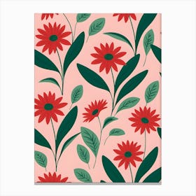 Red Daisies Canvas Print