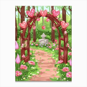 Archway In The Forest Canvas Print