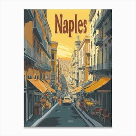 Aihrgdesign A Classic 1960s Travel Poster For Naples Showcasi Bd64684b 914d 4a94 A417 F6d0bca1e32f 3 Canvas Print