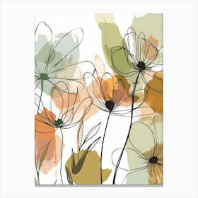 Abstract Flowers 22 Canvas Print