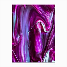 Abstract Purple Painting Canvas Print