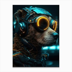 Futuristic Dog 1 Canvas Print