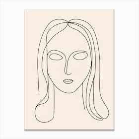 Woman'S Face 10 Canvas Print