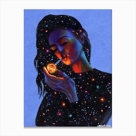 smoke the galaxy Canvas Print