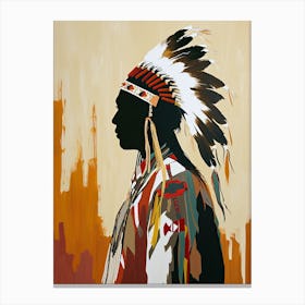 Apache Aesthetics; A Minimalist Journey ! Native American Art Canvas Print