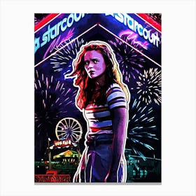 Stranger Things Poster movie 5 Canvas Print
