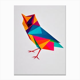 Owl Origami Bird Canvas Print