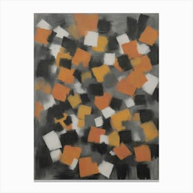 Orange Squares Vibrations of the Void Canvas Print