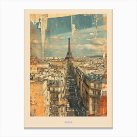 Kitsch Paris Poster 1 Canvas Print