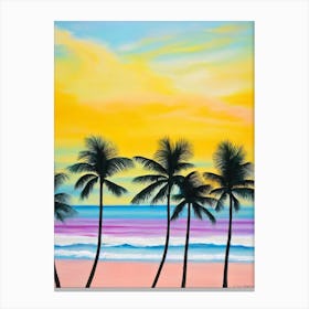 Fort Lauderdale Beach, Florida Bright Abstract Canvas Print