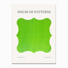 Leaf Pattern Poster 9 Canvas Print