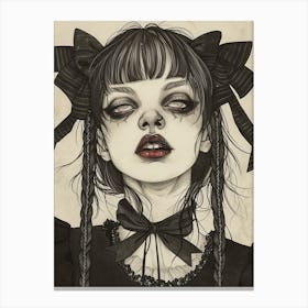 Goth Girl Canvas Print