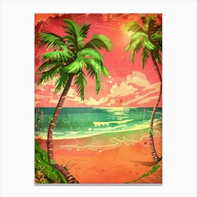 Tropical Beach Background 2 Canvas Print