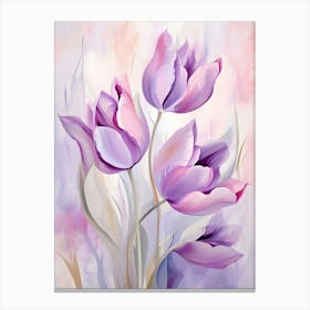 Purple Tulips Canvas Print