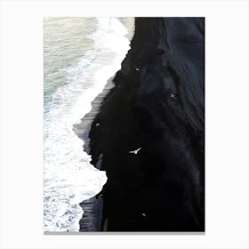 Black Sand Beach 2 Canvas Print