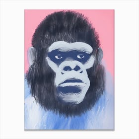 Playful Illustration Of Gorilla For Kids Room 1 Canvas Print